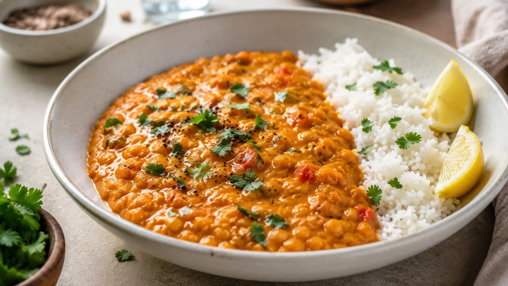 Dahl de lentilles corail trop liquide ou trop épais : le cas du dîner sauvé en 30 minutes — recette Inde