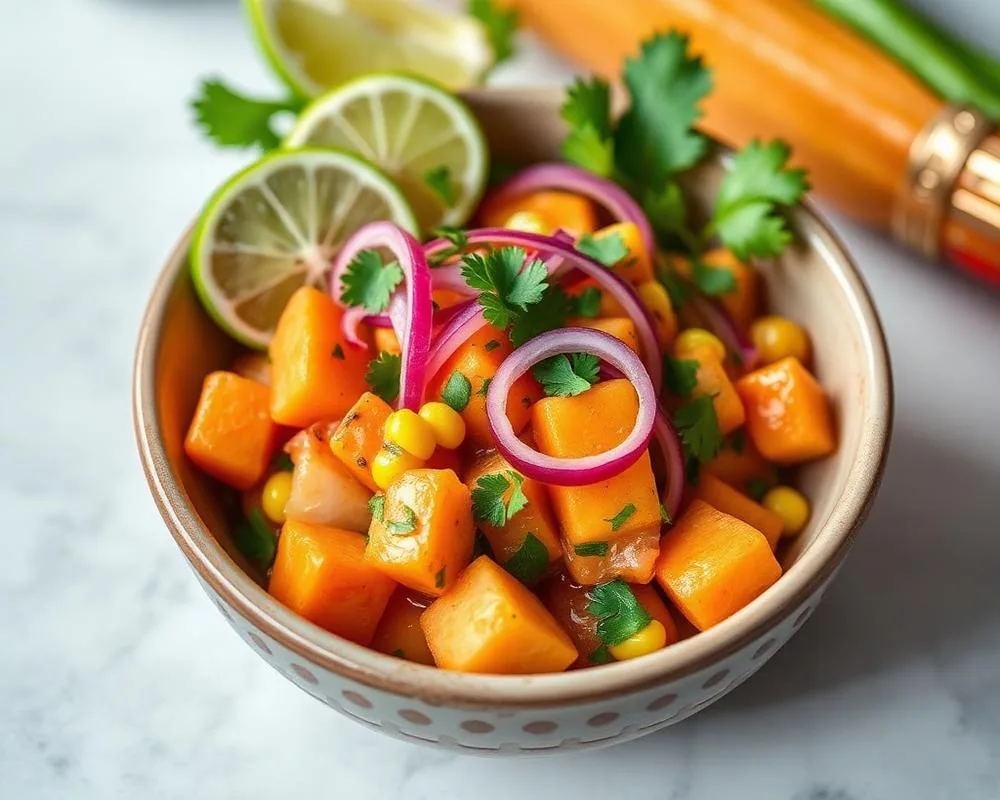 Ceviche péruvien au lait de tigre — recette Pérou