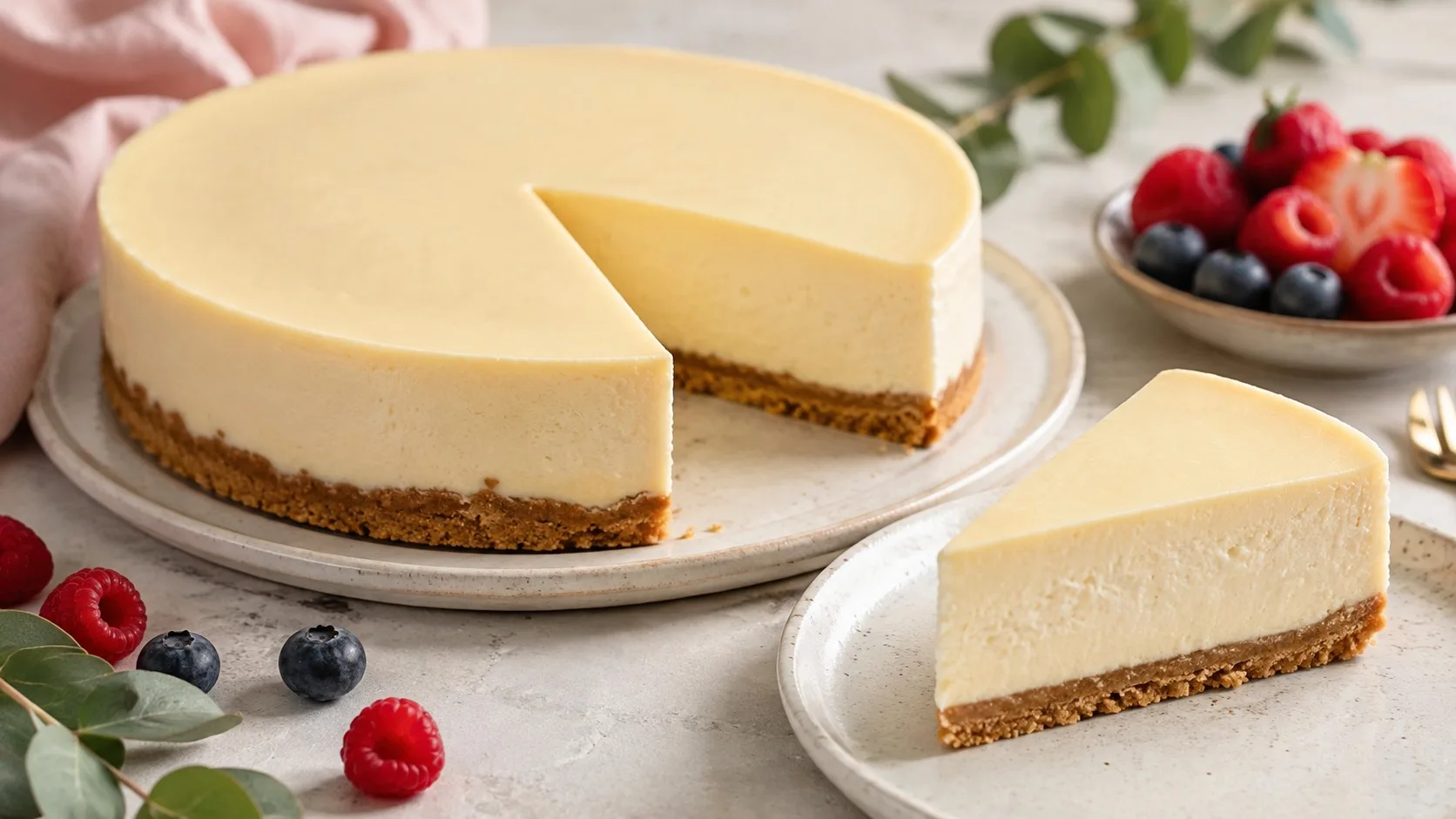 Cheesecake sans fissure : la méthode douce, de la base biscuitée au repos au frais — recette France