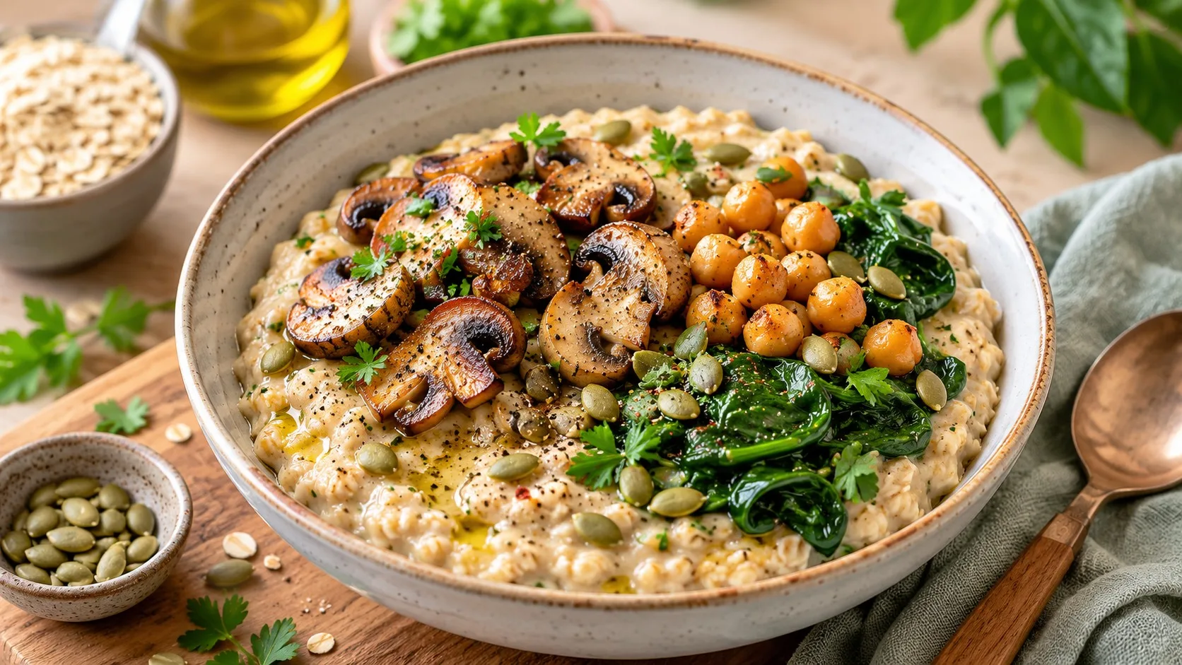 Porridge salé végétal à l’avoine : la méthode pour un bol crémeux sans lait ni œuf — recette France