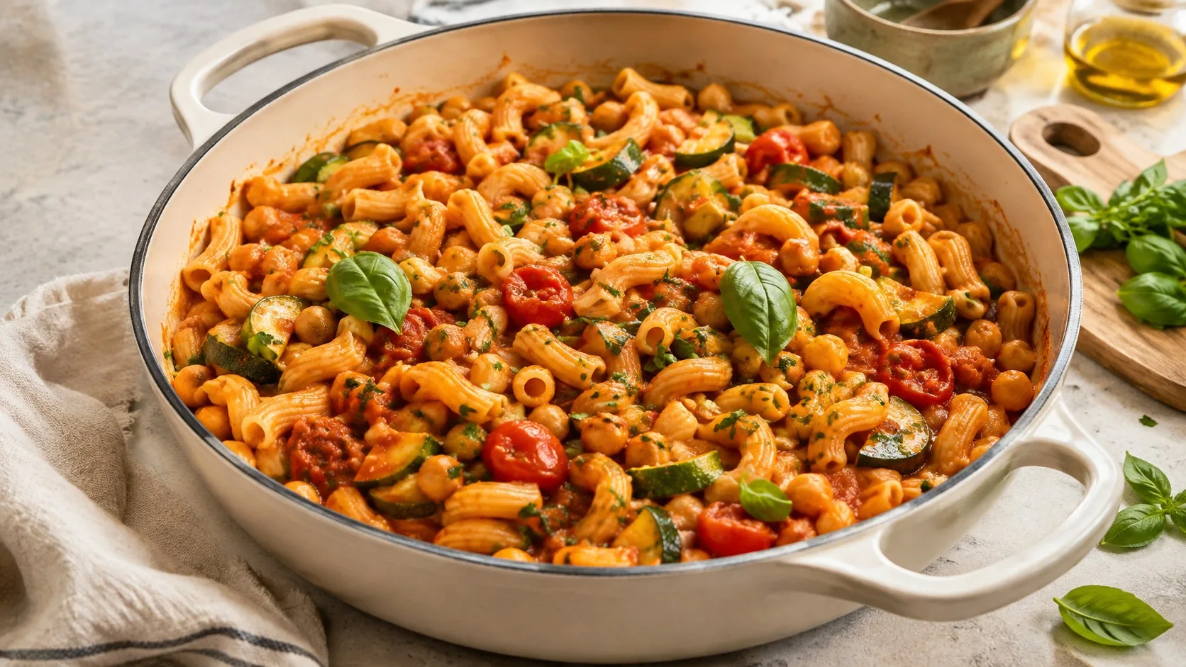 One-pot pasta végétal aux restes de légumes : réussir une sauce liée sans crème — recette Italie
