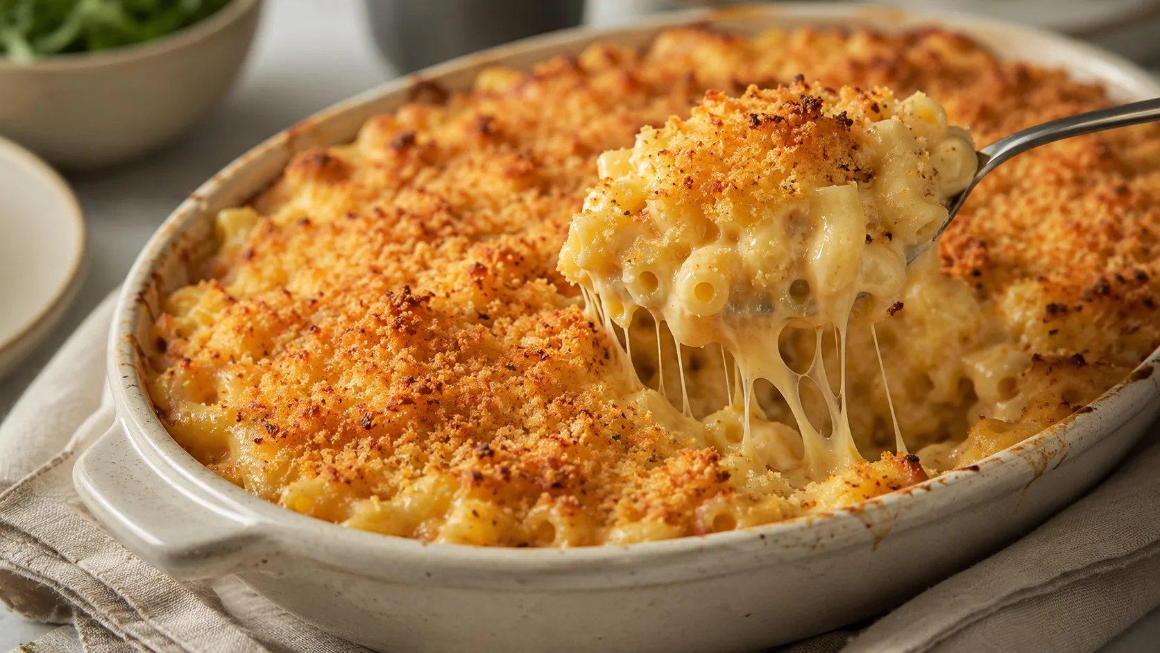 Mac and cheese au four : quel fromage choisir pour une sauce vraiment crémeuse ? — recette États-Unis