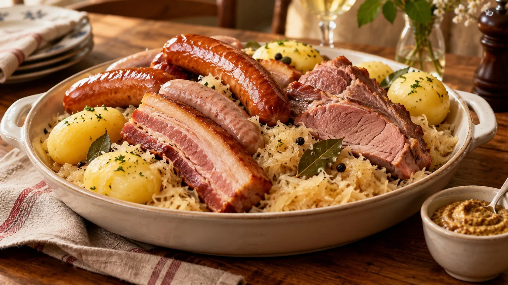 Choucroute garnie alsacienne : la chronologie pour un chou fondant sans charcuteries sèches — recette France