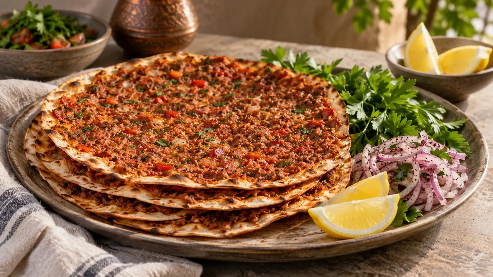Lahmacun maison : la chronologie pour une pâte fine et une garniture bien cuite — recette Turquie
