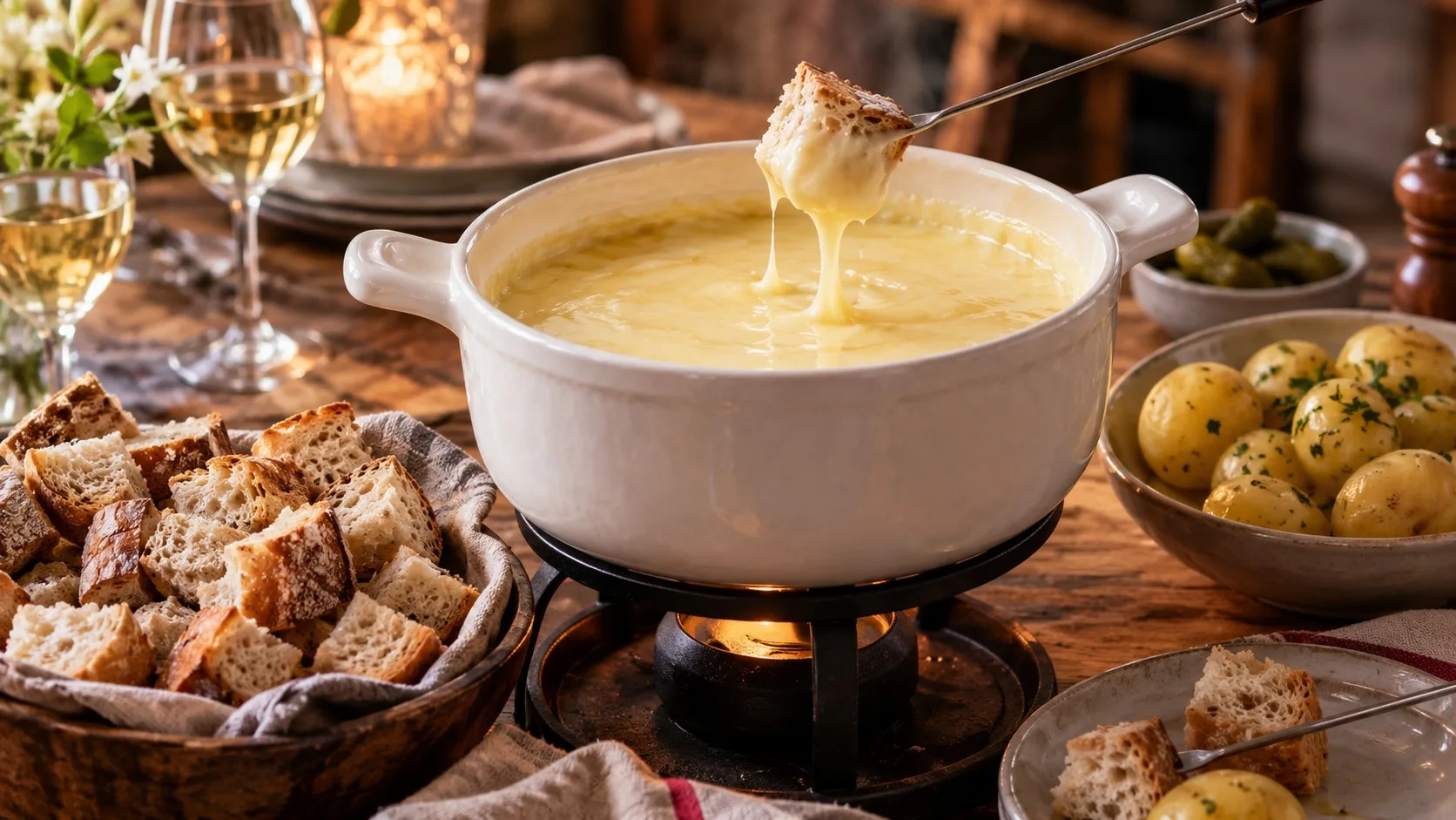 Fondue au fromage : le cas du caquelon qui tranche avant la fin du repas — recette Suisse
