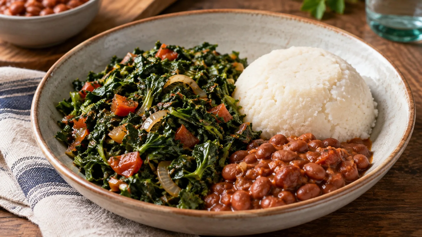Sukuma wiki kenyan : la poelee de chou kale pour un accompagnement tendre sans le noyer — recette Kenya