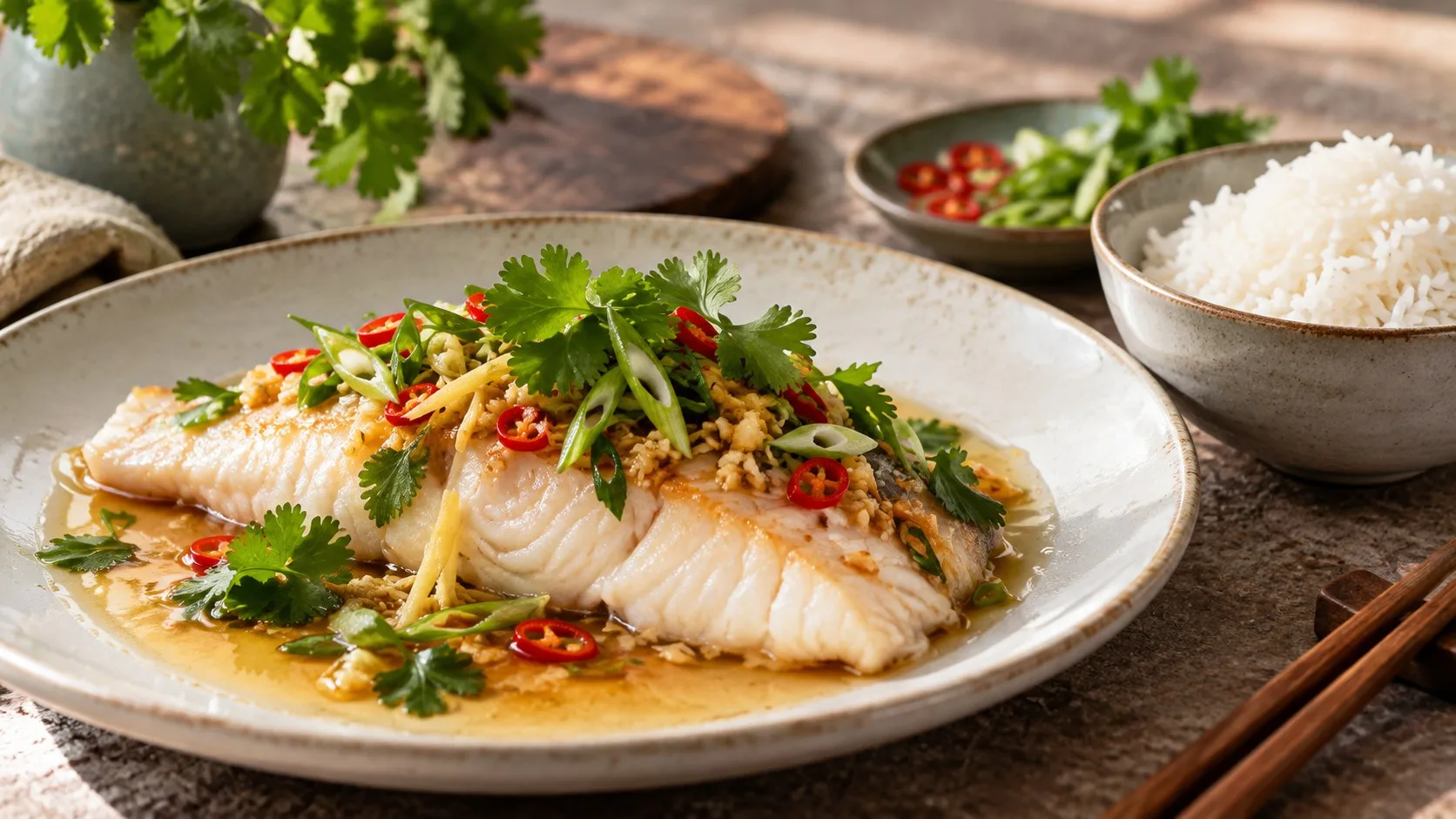 Barramundi vapeur au citron vert : la méthode thaïe pour un poisson juteux et une sauce vive — recette Thaïlande